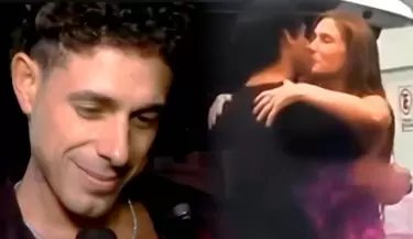 Hugo Garca se pone nervioso al ver beso de Alessia Rovegno y su nuevo novio