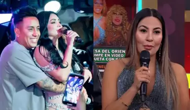 Pamela Lpez sobre un posible cruce con Christian Cueva en el escenario.