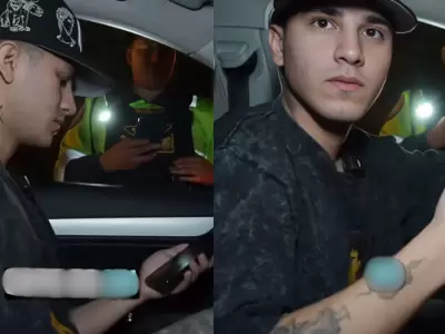 Cristorata es intervenido por la Polic�a en plena transmisi�n y su reacci�n desata pol�mica en redes.