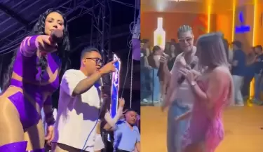 Pamela Franco y Christian Cueva coinciden con Pamela L�pez en Chiclayo.