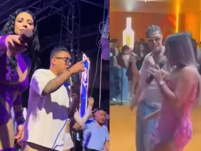 Pamela Franco y Christian Cueva coinciden con Pamela L�pez en Chiclayo.