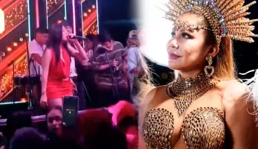 Milenka Nolasco sorprende al cantar "Yo la quer�a" y Marisol la elogia