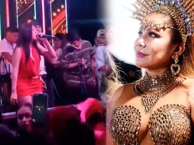 Milenka Nolasco sorprende al cantar "Yo la quer�a" y Marisol la elogia