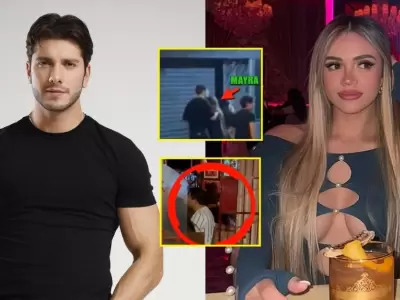 Mayra Go�i aparece con Rodrigo Brand y sorprende gesto cari�oso del actor mexicano.