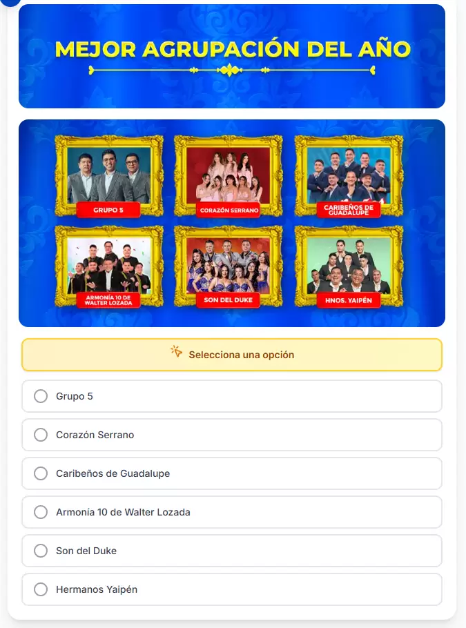 Mejor Agrupación del Año.