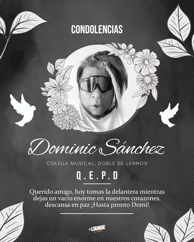 Compa�eros recordaron en redes sociales a Dominic S�nchez.