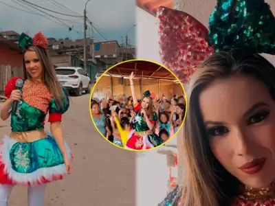 Greissy Ortega se reinventa como animadora infantil durante fiestas navide�as.