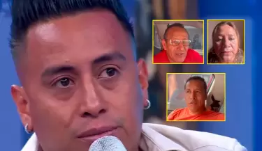 Christian Cueva se emociona al recibir mensajes de sus padres y hermano.