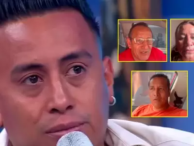 Christian Cueva se emociona al recibir mensajes de sus padres y hermano.