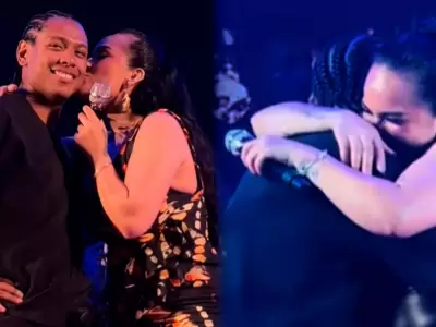 Daniela Darcourt coquetea con su expareja Waldir Felipe en concierto