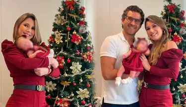 Alexandra H�rler enternece al presentar a su beb� en TV.