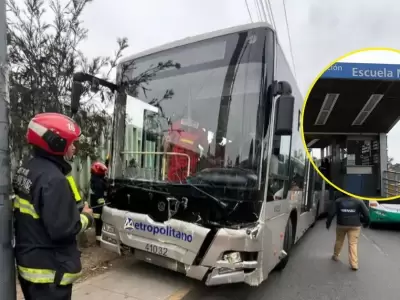 Chofer del Metropolitano falleci� en plena ruta la altura de la estaci�n Escuela Militar en Chorrillos