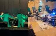 Chiclayo: Escenario colapsa durante presentaci�n de orquesta Son Caliente en Puerto Eten