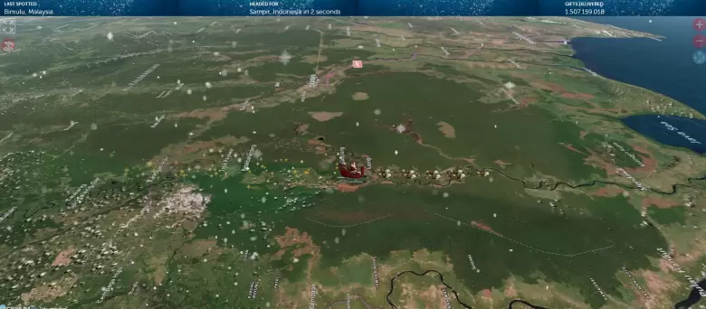 Pap� Noel por Indonesia. (NORAD)