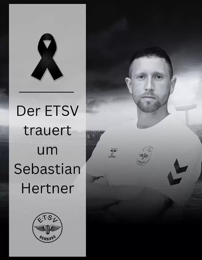Anuncian fallecimiento de Sebastian Hertner, jugador del ETSV de Hamburgo.