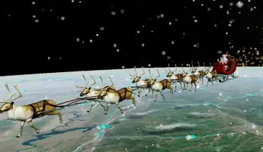 Pap� Noel comenz� su viaje navide�o 2025 y ya reparte regalos por el planeta.