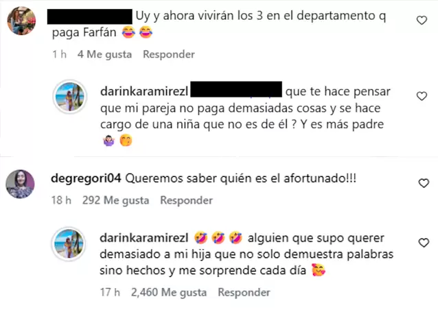 Darinka Ram�rez revela que tiene pareja y habr�a mandado indirecta a Jefferson Farf�n. (Instagram)