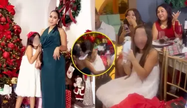 Melissa Paredes sorprende a su hija con especial regalo en celebraci�n navide�a.