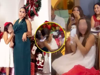 Melissa Paredes sorprende a su hija con especial regalo en celebraci�n navide�a.
