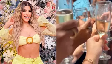 Yahaira Plasencia presume Navidad familiar.