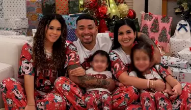 Josimar deja atr�s la pol�mica y presume Navidad familiar con Mar�a Fe Salda�a e hijos.