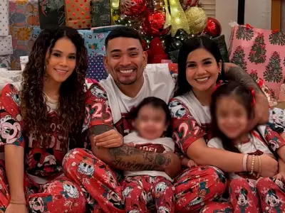 Josimar deja atr�s la pol�mica y presume Navidad familiar con Mar�a Fe Salda�a e hijos.