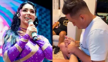 Christian Cueva aparece engriendo a su pareja Pamela Franco