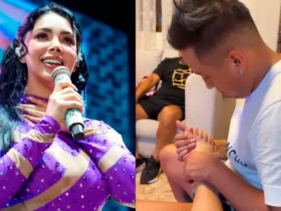 Christian Cueva aparece engriendo a su pareja Pamela Franco