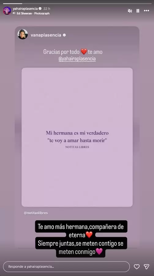 Yahaira Plasencia defiende a su hermana tras esc�ndalo con Maryto. (Instagram)