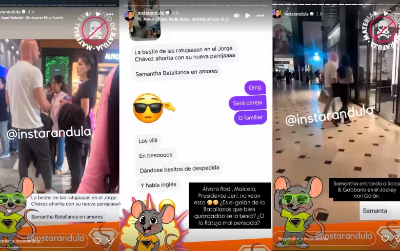 Samantha Batallanos con otra persona