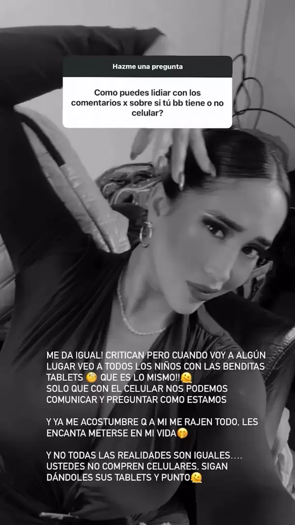 Melissa Paredes responde a criticas.