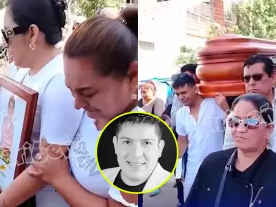 Familiares y amigos cercanos le dan el �ltimo adi�s a Dennys Quevedo
