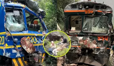 Trenes chocan frontalmente en ruta hacia Machu Picchu