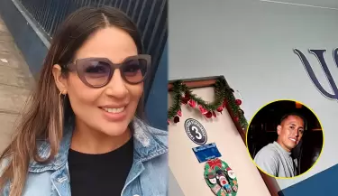 Pamela L�pez cumple citaci�n legal en Medicina Legal y deja fuerte mensaje.