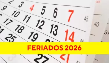 Calendario de FERIADOS 2026 en Per�
