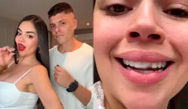 Natalia Segura sufre inesperado accidente dental mientras celebraba captura de Nicol�s Maduro.