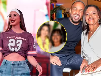 Do�a Charo y Xiomy Kanashiro estuvieron juntas en celebraci�n de A�o Nuevo.