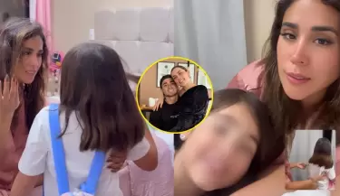 Melissa Paredes queda en shock al ver el corte de cabello de su hija tras viaje con Rodrigo Cuba.