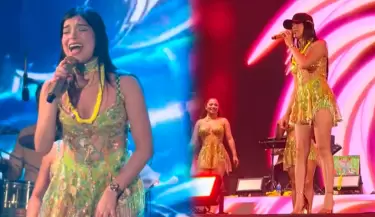 Cielo Fern�ndez canta "Mix Que Bonito" en concierto de Coraz�n Serrano