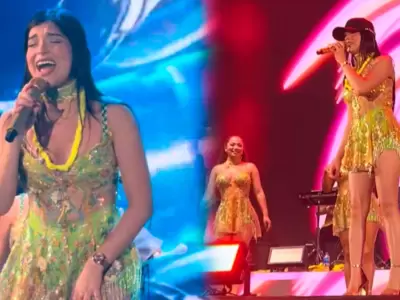 Cielo Fern�ndez canta "Mix Que Bonito" en concierto de Coraz�n Serrano