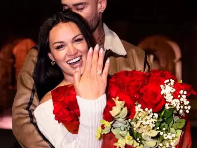 Angie Arizaga se compromete en Italia