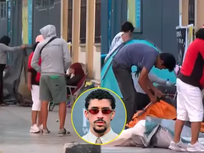 Fans de Bad Bunny que acampaban por su concierto en Lima fueron desalojados por serenazgo.