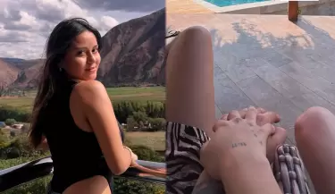 Amy Guti�rrez se luce junto a su nuevo amor.