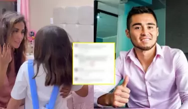 Rodrigo Cuba responde a cr�ticas tras cortar el cabello de su hija M�a.