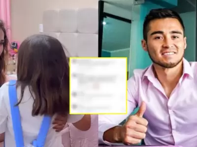 Rodrigo Cuba responde a cr�ticas tras cortar el cabello de su hija M�a.