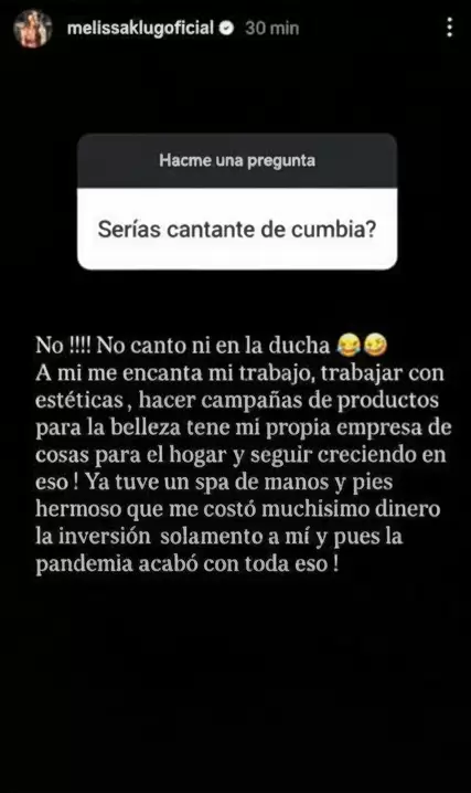 Melissa Klug sobre la cumbia.