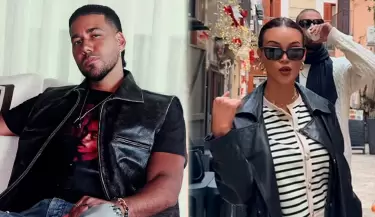 Romeo Santos sorprende al compartir video de Angie Arizaga y ella lo celebra.