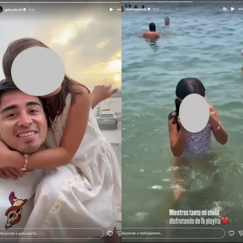 Rodrigo Cuba pas� el fin de semana con M�a, su hija junto a Melissa Paredes.