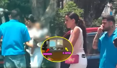 Samahara Lobat�n y Bryan Torres reaparecen en iglesia tras presunta agresi�n