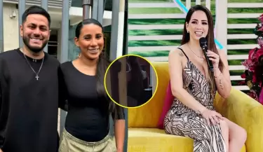 Melissa Klug es vista en comisar�a tras supuesta agresi�n de Bryan Torres a Samahara Lobat�n.